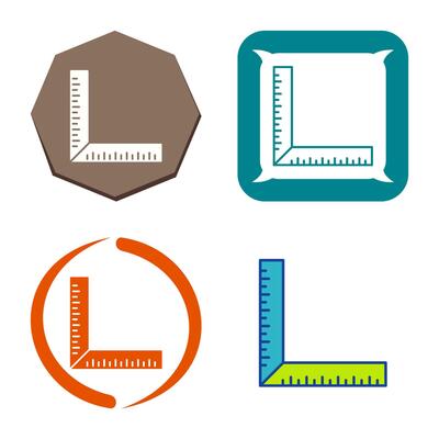 square Ruler Vector Icon