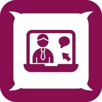 Online Interview Vector Icon