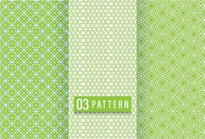 Set of Geometric seamless patterns. Abstract geometric hexagonal graphic design print 3d cubes pattern. vector