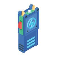 Check isometric icon of gaming device vector