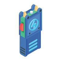 Check isometric icon of gaming device vector