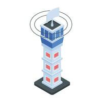 Collection of Isometric Communication Icon vector