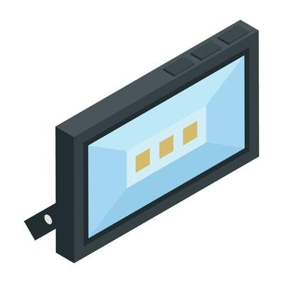 Modern Studio Equipment Isometric Icon