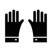 Gloves Vector Glyph Icon For Personal And Commercial Use.