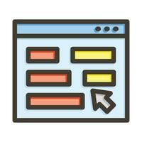Interface Vector Thick Line Filled Colors Icon For Personal And Commercial Use.