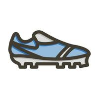 fútbol americano Zapatos vector grueso línea lleno colores icono para personal y comercial usar.