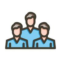 People Vector Thick Line Filled Colors Icon For Personal And Commercial Use.