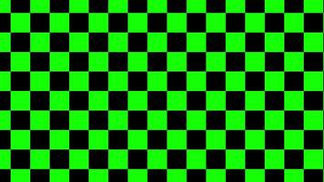 Green Black Checkerboard Motion Background video