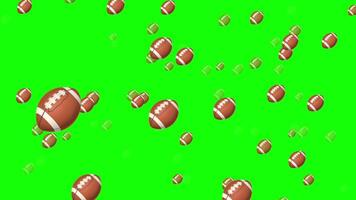 Football Green Screen Fly Through Motion Background video