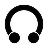 Piercings Vector Glyph Icon For Personal And Commercial Use.