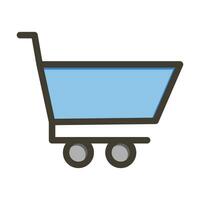 Trolley Vector Thick Line Filled Colors Icon For Personal And Commercial Use.