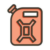 Gas CanVector Thick Line Filled Colors Icon For Personal And Commercial Use. vector