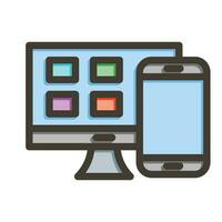 Responsive Design Vector Thick Line Filled Colors Icon For Personal And Commercial Use.