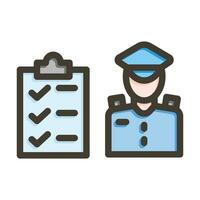 Custom Clearance Vector Thick Line Filled Colors Icon For Personal And Commercial Use.