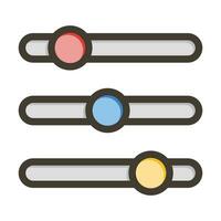 Options Vector Thick Line Filled Colors Icon For Personal And Commercial Use.