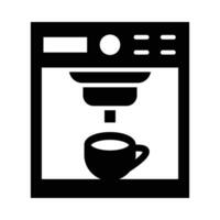 Coffee Maker Vector Glyph Icon For Personal And Commercial Use.