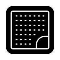 Nicotine Patch Vector Glyph Icon For Personal And Commercial Use.