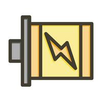 Motor Vector Thick Line Filled Colors Icon For Personal And Commercial Use.