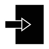 Exit Vector Glyph Icon For Personal And Commercial Use.