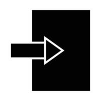 Exit Vector Glyph Icon For Personal And Commercial Use.