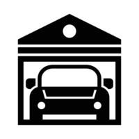 Garage Vector Glyph Icon For Personal And Commercial Use.