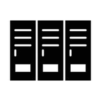 Lockers Vector Glyph Icon For Personal And Commercial Use.