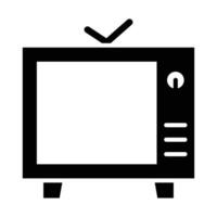 Television Vector Glyph Icon For Personal And Commercial Use.