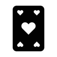 Playing Cards Vector Glyph Icon For Personal And Commercial Use.