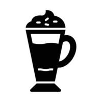 Latte Macchiato Vector Glyph Icon For Personal And Commercial Use.