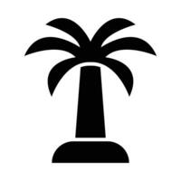 Palm Tree Vector Glyph Icon For Personal And Commercial Use.