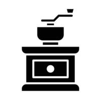 Coffee Grinder Vector Glyph Icon For Personal And Commercial Use.