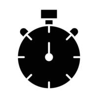 Stopwatch Vector Glyph Icon For Personal And Commercial Use.