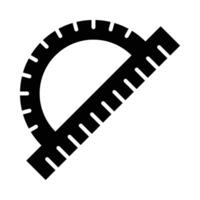Protractor Vector Glyph Icon For Personal And Commercial Use.