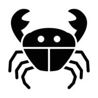 Crab Vector Glyph Icon For Personal And Commercial Use.