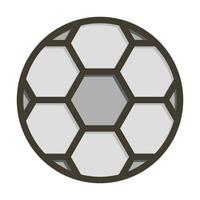 Football Vector Thick Line Filled Colors Icon For Personal And Commercial Use.