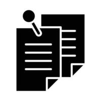 Post It Vector Glyph Icon For Personal And Commercial Use.