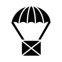 Air Drop Vector Glyph Icon For Personal And Commercial Use.