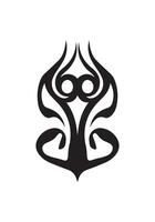 simétrico tribal tatuaje diseño vector