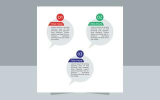 marketing flowchart vector template 3 steps business infographic design