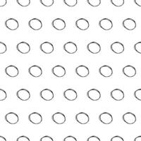 Seamless pattern with sketch circles shape vector