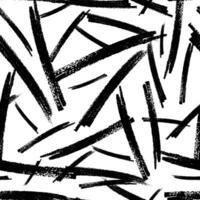 Seamless pattern with black marker brushstrokes vector