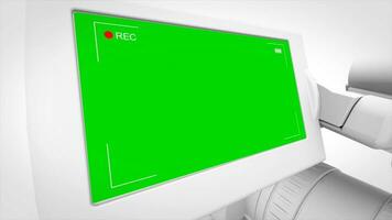 journaliste spécial rapport canal promo avec vert écran dans 4k qualité, nouvelles vert écran animation video