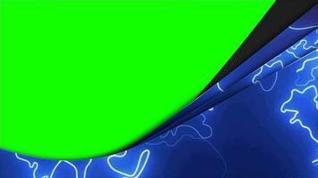 en mouvement bleu monde avec Contexte vert écran séquence modèle, deux écran vert écran diapositives modèle video