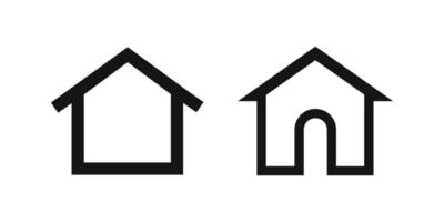 Home icon vector. House, real estate icon symbol vector