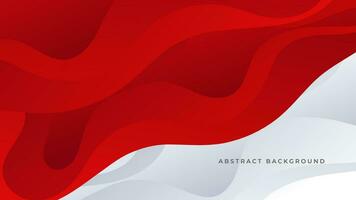 Modern abstract geometric red and white background Premium Vector