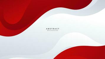 Modern abstract geometric red and white background Premium Vector