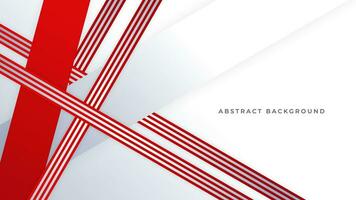 Modern abstract geometric red and white background Premium Vector