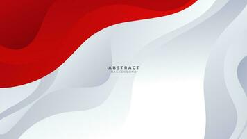 Modern abstract geometric red and white background Premium Vector