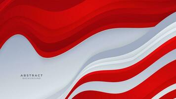 Modern abstract geometric red and white background Premium Vector