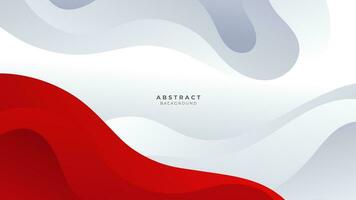 Modern abstract geometric red and white background Premium Vector